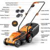 imageLawnMaster 20VMWGT 24V Max 13inch Lawn Mower and Grass Trimmer 10inch Combo with 2x40Ah Batteries and Charger24V MowerTrimmer