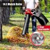 imageLawnMaster BV1210 Electric Blower Vacuum Mulcher 12 Amp 2Speed Adjustment with Metal Impeller 240 MPH 380 CFM 161 Mulch Ratio with Collection BagElectric