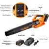 imageLawnMaster CLBL4016A Cordless Leaf Blower 40V Max with 20AhBattery Powered Leaf Blower Lightweight for Lawn Care Leaves and Snow BlowingBattery ampamp Quick Charger