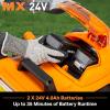 imageLawnMaster CLM2413A Cordless 13Inch Lawn Mower 24V Max with 2X40Ah Battery and a Charger15Inch