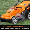 imageLawnMaster CLM2413A Cordless 13Inch Lawn Mower 24V Max with 2X40Ah Battery and a Charger15Inch