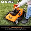imageLawnMaster CLM2413A Cordless 13Inch Lawn Mower 24V Max with 2X40Ah Battery and a Charger21inch with 4 battery