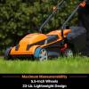 imageLawnMaster CLM2413A Cordless 13Inch Lawn Mower 24V Max with 2X40Ah Battery and a ChargerCordless