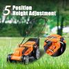 imageLawnMaster CLMF4817E 48V MAX Brushless Mower with 2X24V MAX 40Ah Battery and a Dual Charger16Inch