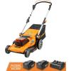 imageLawnMaster CLMF4817E 48V MAX Brushless Mower with 2X24V MAX 40Ah Battery and a Dual Charger19Inch