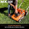 imageLawnMaster CLMF4817E 48V MAX Brushless Mower with 2X24V MAX 40Ah Battery and a Dual Charger19Inch