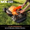 imageLawnMaster CLMF4819X 19inch Brushless Cordless Mower with 2X24V MAX 40Ah Battery and a Dual Charger 6 Cutting Positioncordless 19inch