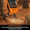 imageLawnMaster FD1501 Electric Wood Chipper Shredder 15Amp 15Inch Cutting Diameter Max 101 Reductionshredder
