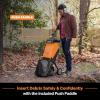 imageLawnMaster FD1503 Electric Wood Chipper Shredder 15Amp 18Inch Cutting Diameter Max 141 Reduction