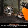 imageLawnMaster FD1503 Electric Wood Chipper Shredder 15Amp 18Inch Cutting Diameter Max 141 Reduction