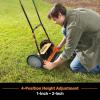 imageLawnMaster LMRM1602 Push Reel Lawn Mower 16Inch 5Blade14inch