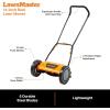 imageLawnMaster LMRM1602 Push Reel Lawn Mower 16Inch 5Blade14inch