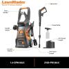 imageLawnMaster LT2100B Electric Pressure Washer 2300 PSI MAX 13 Amp 12 GPM CSA Certified with 5 Nozzles Powerful Storage Organization2100 Max PSI with Foam Bottle