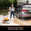 imageLawnMaster LT2100B Electric Pressure Washer 2300 PSI MAX 13 Amp 12 GPM CSA Certified with 5 Nozzles Powerful Storage Organization2300 Max PSI with 5 Nozzles