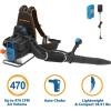 imageLawnMaster NPTBL31AB NoPull Backpack Leaf Blower GasPowered with Electric Start 31cc 2Cycle Engine 470CFM 175MPH31 CC
