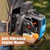 imageLawnMaster NPTBL31AB NoPull Backpack Leaf Blower GasPowered with Electric Start 31cc 2Cycle Engine 470CFM 175MPH31 CC