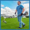 imageLawnMaster NPTGCP2517B NoPull Gas String Trimmer with Electric Start 25cc 2 Cycle17Inch