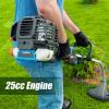 imageLawnMaster NPTGCP2517B NoPull Gas String Trimmer with Electric Start 25cc 2 Cycle17Inch