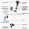 imageLawnMaster NPTGSP2517A NoPull Gas Grass Trimmer with Electric Start 25cc 2 Cycle17InchStraight Shaft 25CC 17Inch