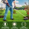 imageLawnMaster NPTGSP2517A NoPull Gas Grass Trimmer with Electric Start 25cc 2 Cycle17InchStraight Shaft 25CC 17Inch