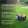 imageLawnMaster OcuMow Perimeter Wire Free Robot Lawn Mower Cuts Small Lawns 10002000 Square Feet with Optical Navigation Obstacle Avoidance Low Noise and No Go FunctionRobot Mower