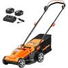 imageLawnMaster CLM2413A Cordless 13Inch Lawn Mower 24V Max with 2X40Ah Battery and a Charger15Inch