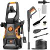 imageLawnMaster LT5021800A Electric Pressure Washer 13 Amp 14 GPM 1800W 2100 Max PSI2300 Max PSI with Foam Bottle