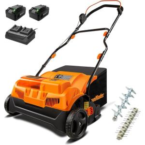 imageLawnMaster GV1212B Scarifier and Dethatcher 13Inch 12AMPCordless 16Inch