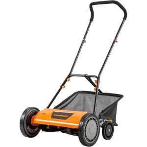 imageLawnMaster LMRM1801 Push Reel Lawn Mower 18Inch 5Blade