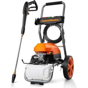 imageLawnMaster LT2100B Electric Pressure Washer 2300 PSI MAX 13 Amp 12 GPM CSA Certified with 5 Nozzles Powerful Storage Organization2300 Max PSI with 5 Nozzles