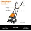 imageLawnMaster 24V MAX Cordless Tiller Cultivator Lightweight Electric Garden Tiller with 1 MAX 24V 40ah BatteryampCharger 4 Blade 9In Tilling Width amp 7In Depth for Weeding Gardening amp CultivationTiller