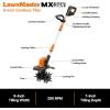 imageLawnMaster 24V MAX Cordless Tiller Cultivator Lightweight Electric Garden Tiller with 1 MAX 24V 40ah BatteryampCharger 4 Blade 9In Tilling Width amp 7In Depth for Weeding Gardening amp CultivationCordless 24V 9Inch