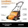 imageLawnMaster GV1314 Electric 15 13 Amp Dethatcher and Scarifier15 Inch